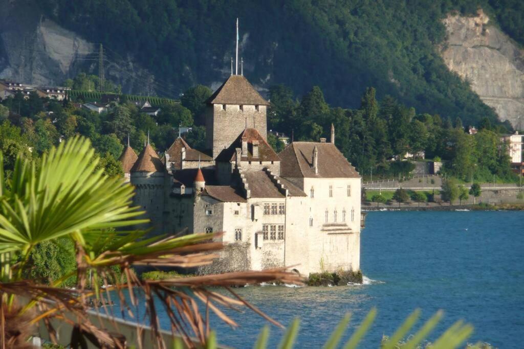 Studio Vue Panoramique Sur Le Lac Leman Veytaux Zewnętrze zdjęcie